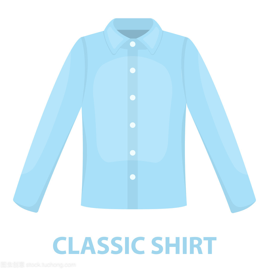 長袖襯衫的矢量圖針對 web 和移動圖標