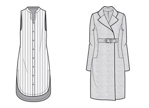 品牌公司是這樣畫款式圖的 帶你全面了解企業(yè)服裝款式圖